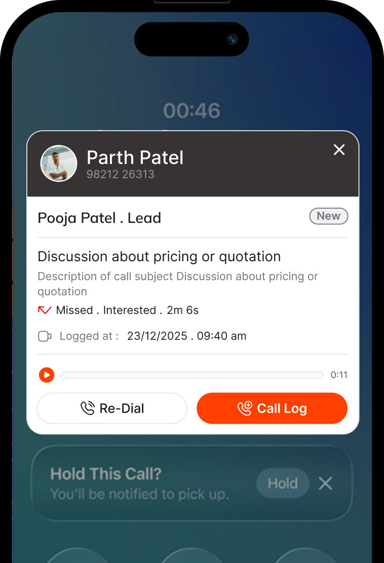Wcaller Mobile App Mockup