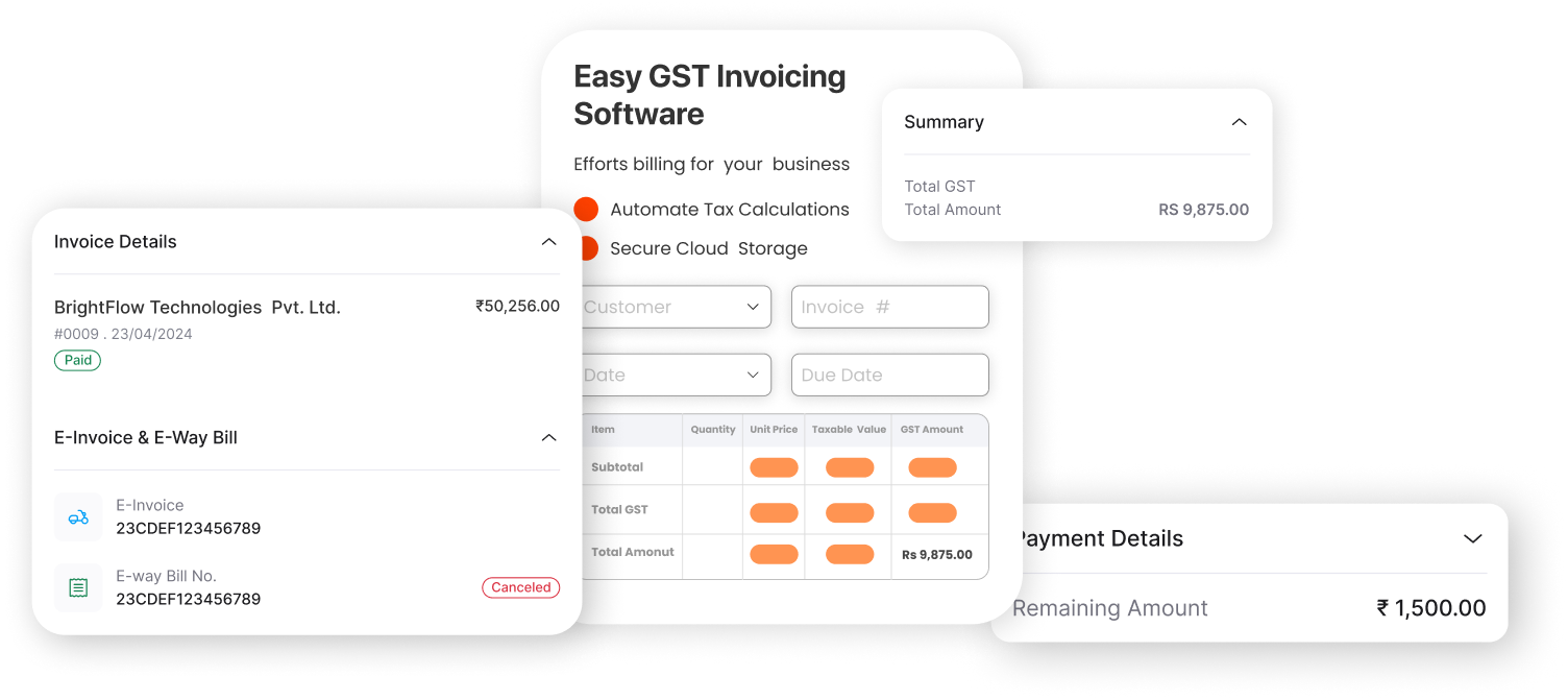 Invoicing and Challan Interface