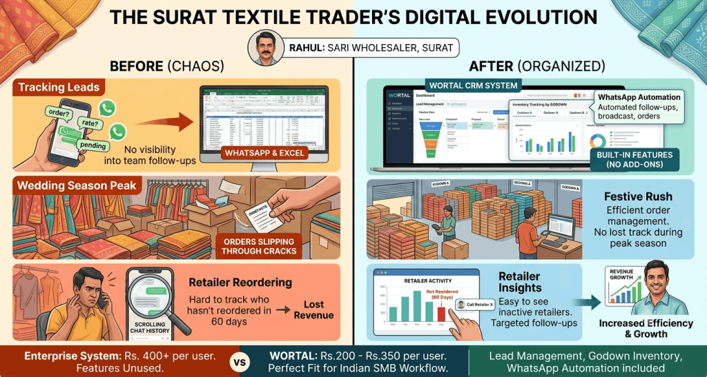 what changed for a Surat textile trader