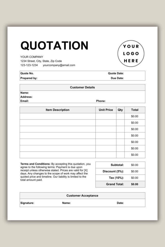 Quotation Format for Textile Business – Templates & Best Practices 